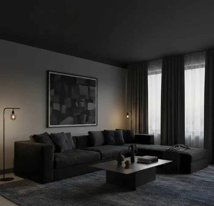 Renuva dark solid and textile vinyl finish