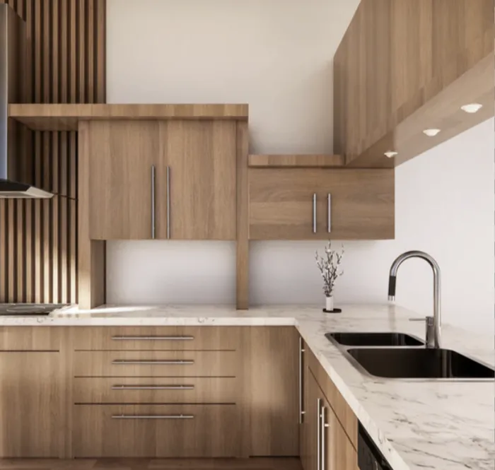 Renuva wood grain vinyl finish