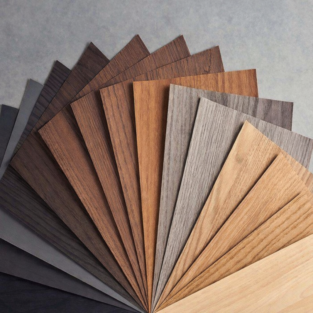 Architectural vinyl material samples